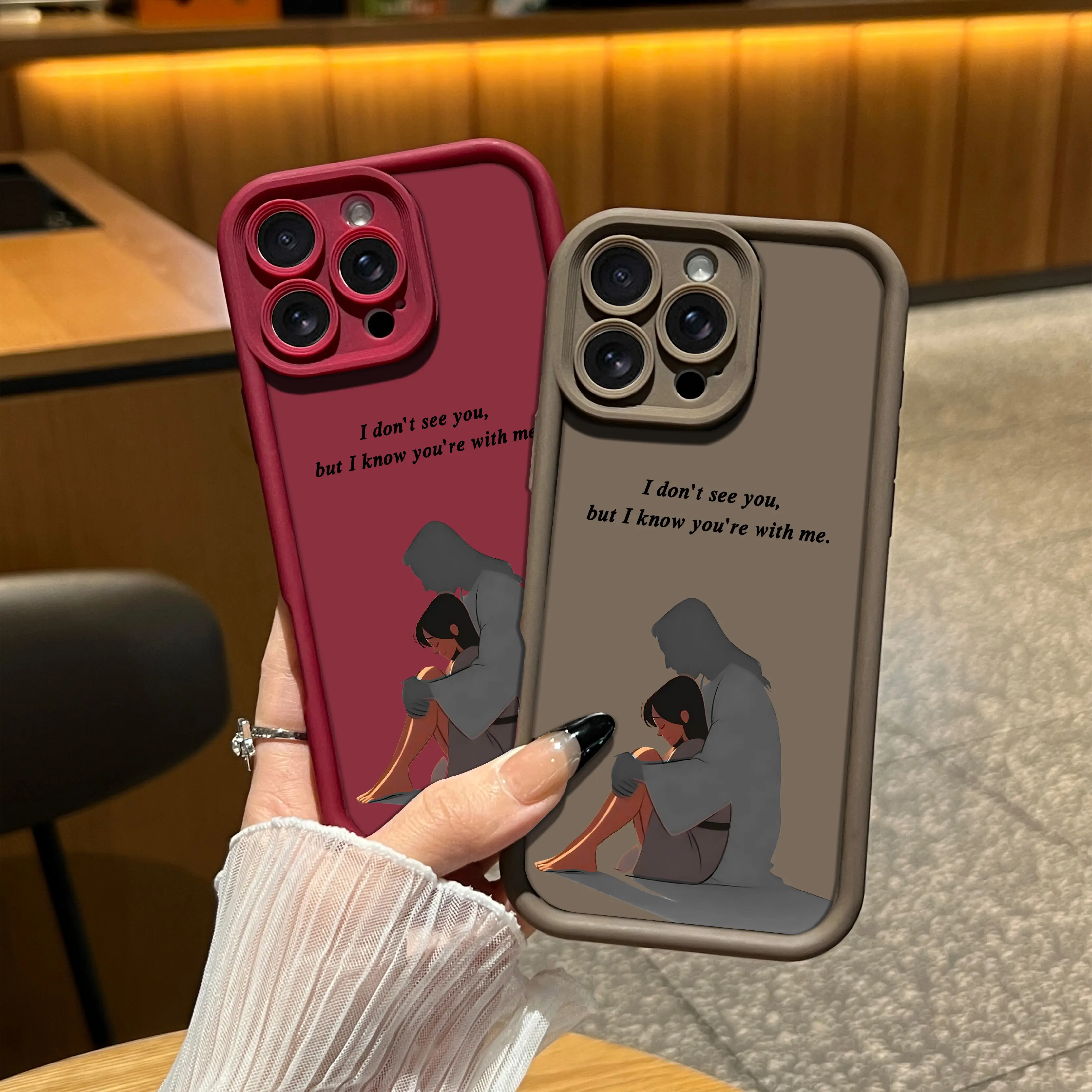 God's Girl TPU Fully Wrapped Shock-Resistant Cellphone Case, Military-Grade Anti-Drop Accessories, Fashionable Simple Multi-Model Universal Fit Cover for iPhone 17 Air,16,15,14 Plus,13,12,11 Pro Max,XR,XS & Samsung Galaxy S25,S24,S23,S22