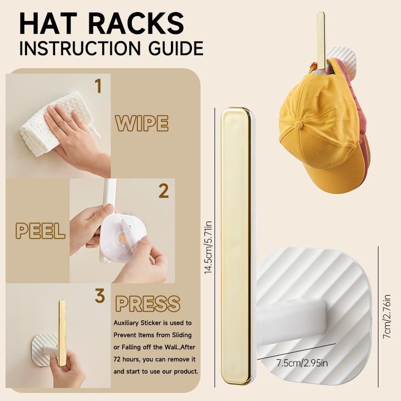 UFORU 6 plastic hooks, multifunctional household storage hooks, can hang keys, hats and towels, self-adhesive hooks, suitable for entrance hallways, bathrooms and bedrooms, Rustproof Wall Mountable Hangers Door Hanging Organizer Organiser