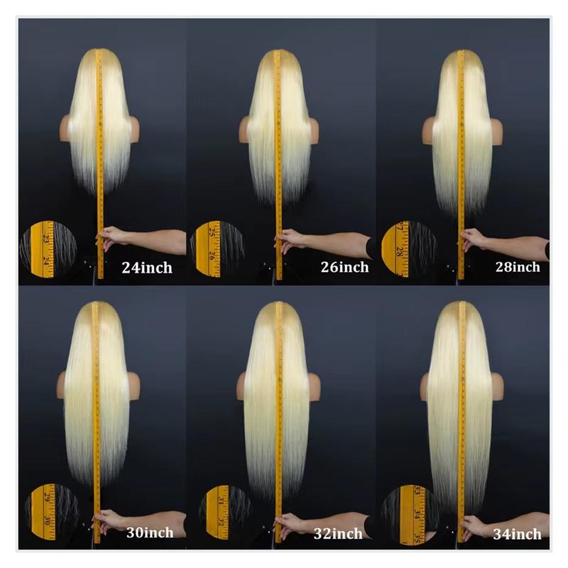 613 Blonde Lace Frontal Wig 13x6 HD Transparent Human Hair Wig For Women Can Be Dyed Pre Plucked With Natural Hairline Colored Wig