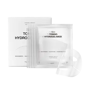 [HAPA KRISTIN] Glutathione Hydrogel Face Mask, Korean Overnight Glass Skin Mask, Niacinamide for Dark Spots & Hyperpigmentation, Uneven Skin Tone, Hyaluronic Acid Hydration, Radiance & Elasticity, 4EA
