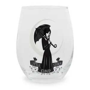 Addams Family Wednesday "Little Storm Cloud" Stemless Wine Glass | 20 Ounces