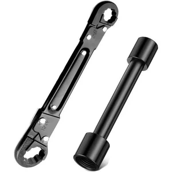 RDS SCM Plumbing Tools – Dual Kwik Tite Wrench Kit, Angle Stop Wrench, Plumbing Wrench. Professional plumbing toolset specially designed for confined spaces for easy angle stop and supply nut installation. Must-have for plumbers.,father'sdaygifts