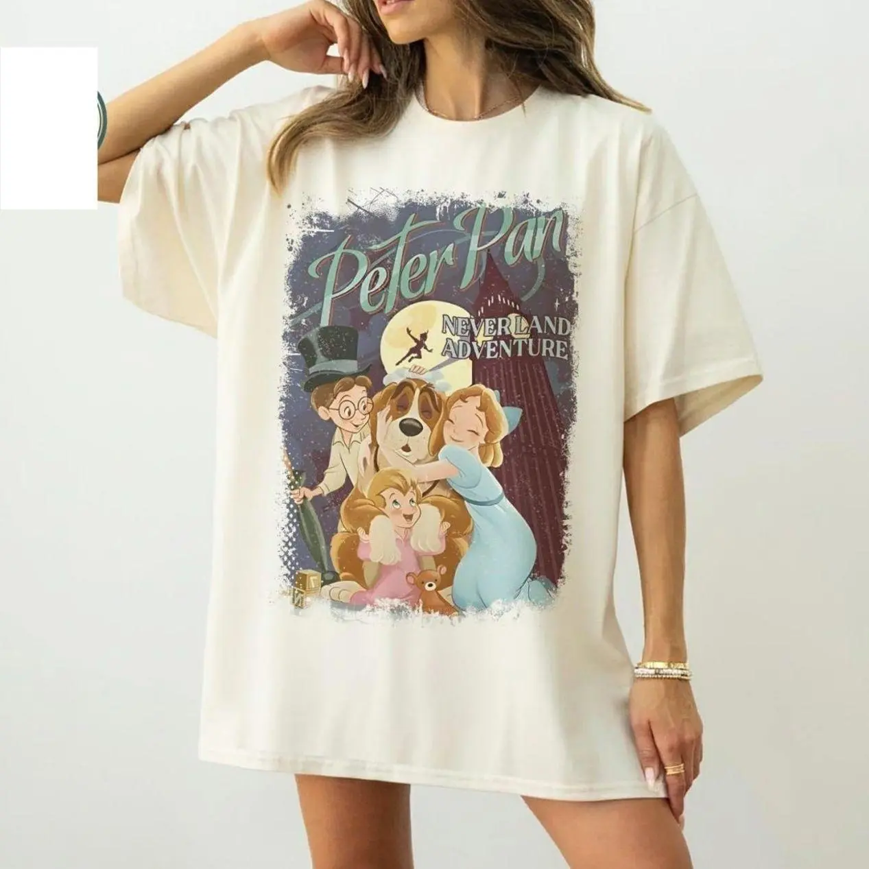 Adult and Youth Peter Pan Neverland Adventure Shirt, Wendy Nana Vintage Peter Pan T-shirt, Magic Kingdom Park, Family Trip