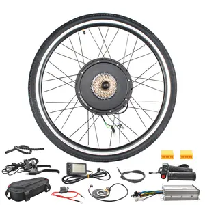 48V 1500W Electric Bike Conversion Kit,Bike Wheel Cassette Motor Retrofit for 26" Front or Rear Wheel,Electric Bicycle Hub Motor Kit with Display/Throttle,Universal Ebike Fit