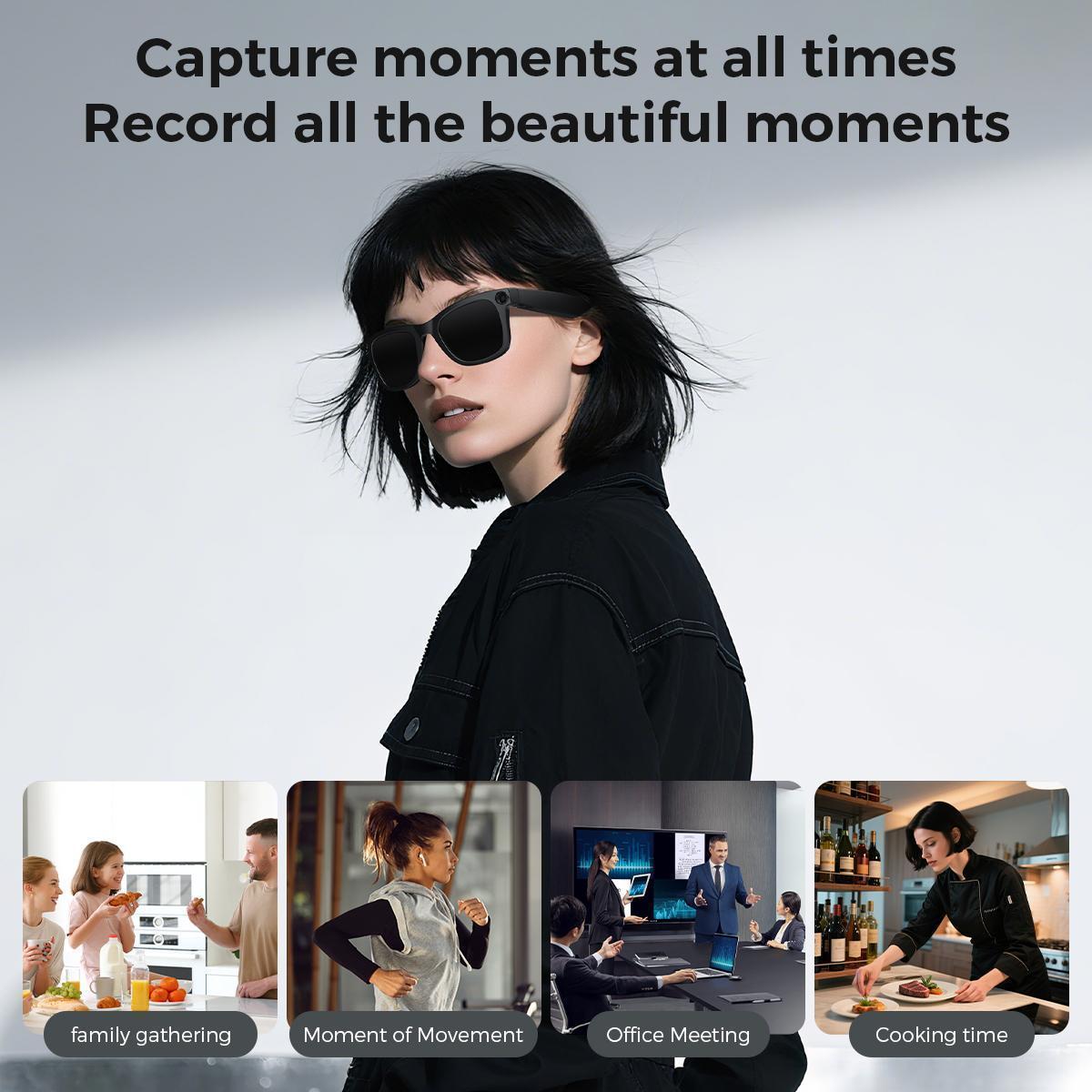 iVision6 AI Smart Glasses – 8MP Camera, Electronic Video Stabilization, AI Object Recognition, Translation for Selected Languages, Built-in Audio, Long Battery, Hands-Free Wearable for Travel, Outdoor & Daily Use iVision6 AI Smart Glasses – 8MP Camera, Electronic Video Stabilization, AI Object Recognition, Translation for Selected Languages, Built-in Audio, Long Battery, Hands-Free Wearable for Travel, Outdoor & Daily Use