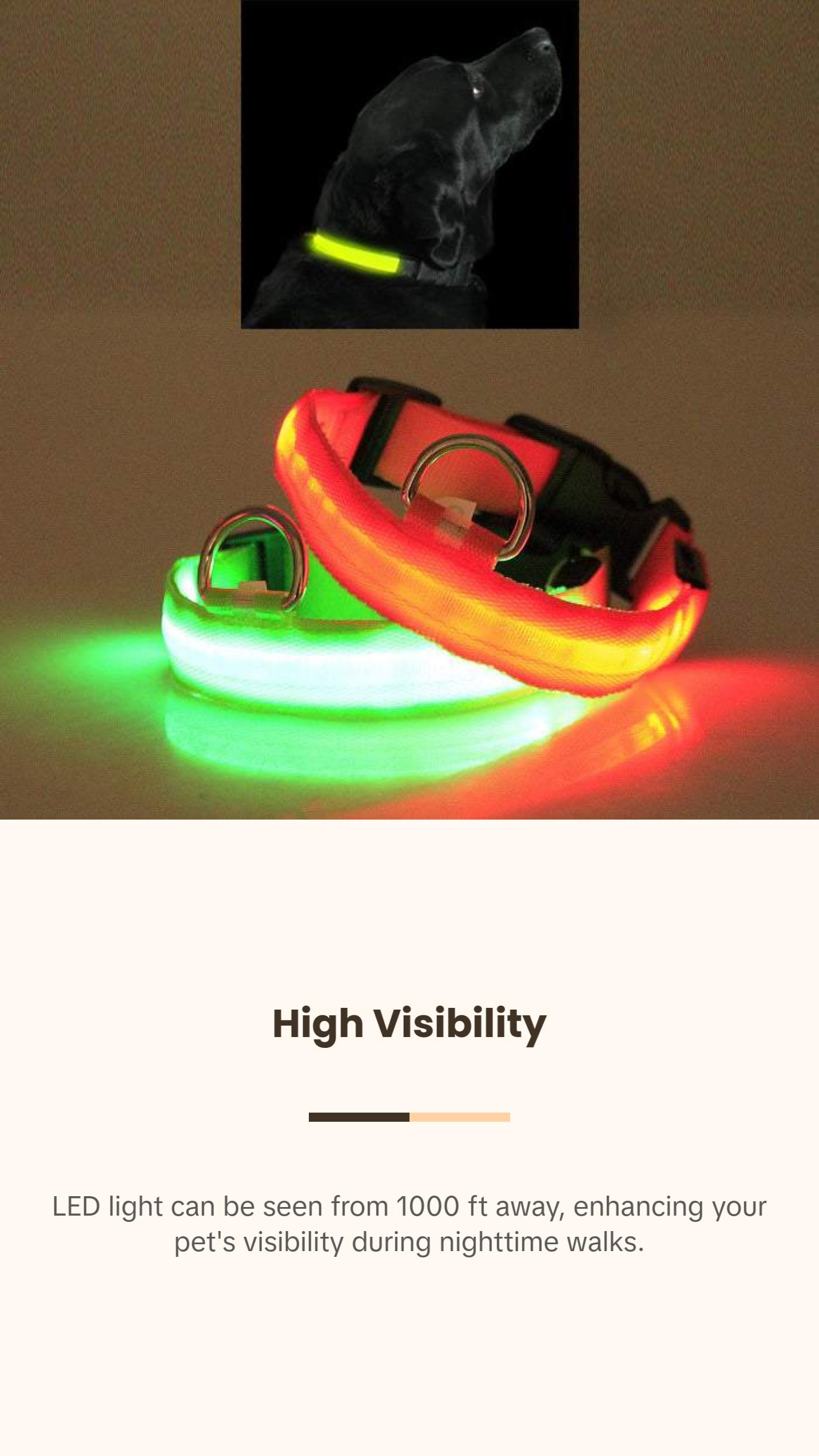 LED PET Safety Halo Style Collar