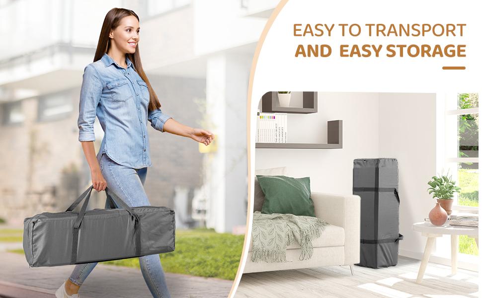 JOYMOR 7 in 1 Bedside Bassinet with Changing Table, All in One Nursery Center, Bedside Sleeper with Mattress, Sheet, Canopy, Storage Shelf and Hanging Toy