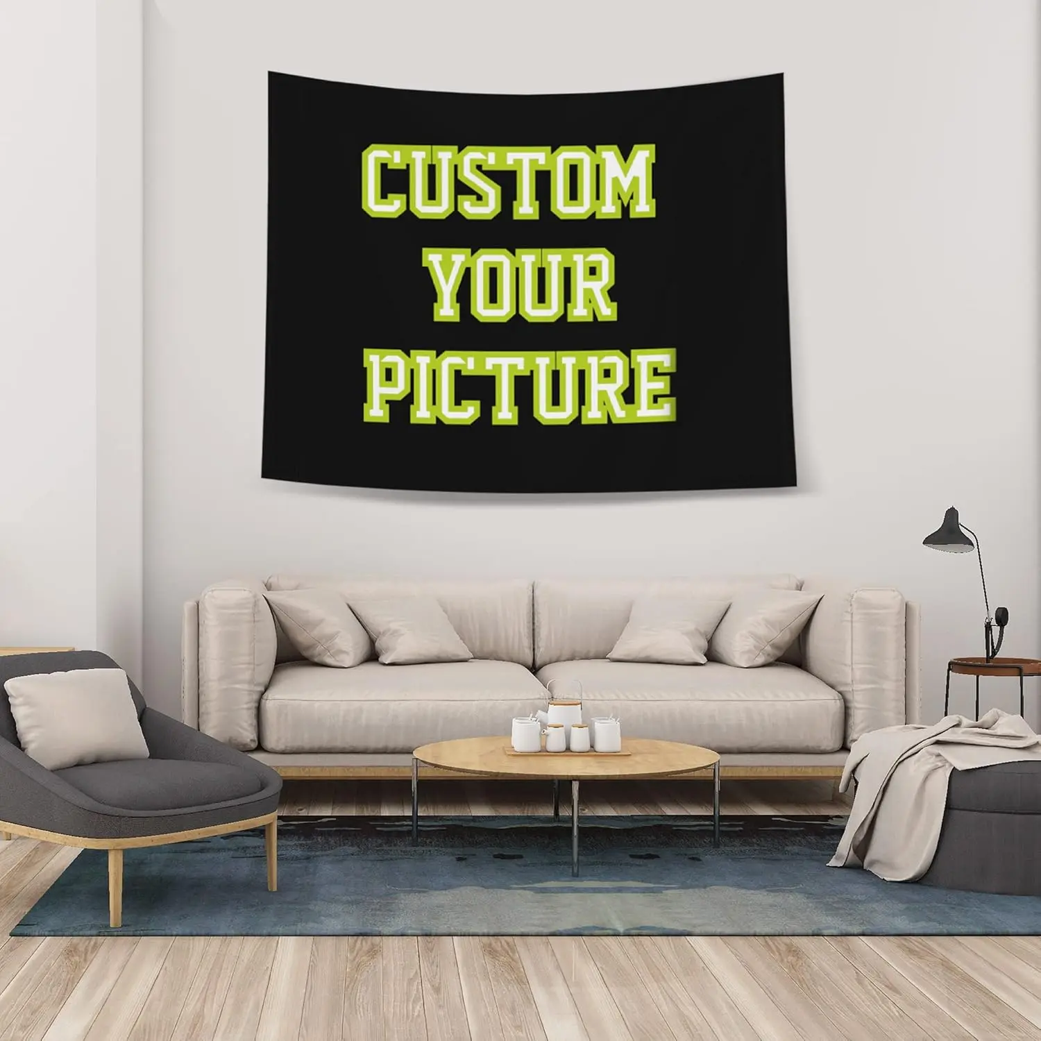 Custom Tapestry Upload Images Banners and Signs Customize For Bedroom 37 *29 inch Horizontal Home Decor Supplies Decoration Room Wall Hanging