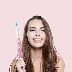 Fairywill Electric Toothbrush for Adults and Kids, Rechargeable Whitening, 6 Brush Heads, 40000 VPM Ultra Cleaning, Smart Timer Adjustable vibrate brush