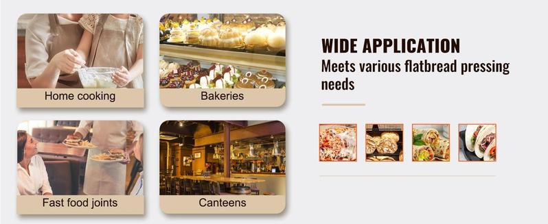 VEVOR Tortilla Press, 10 Inch Tortilla and Roti Maker, Cast Iron Heavy Duty Tortilladora Press, Pre-Seasoned Pataconera Maker with 100 Pcs Parchment Paper, Dough Maker for Flour Tortilla, Tawa, Silver Kitchen Round