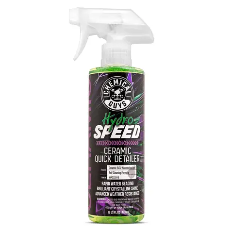 CHEMICAL GUYS HydroSpeed Ceramic Quick Detailer Car Spray - Nano Ceramic Coating, Detailing Products, Sio2 Shield, Brilliant Shine, Water Beading, UV Protection, Advanced Weather Resistance, Easy Apply on Paint, Glass, Wheels