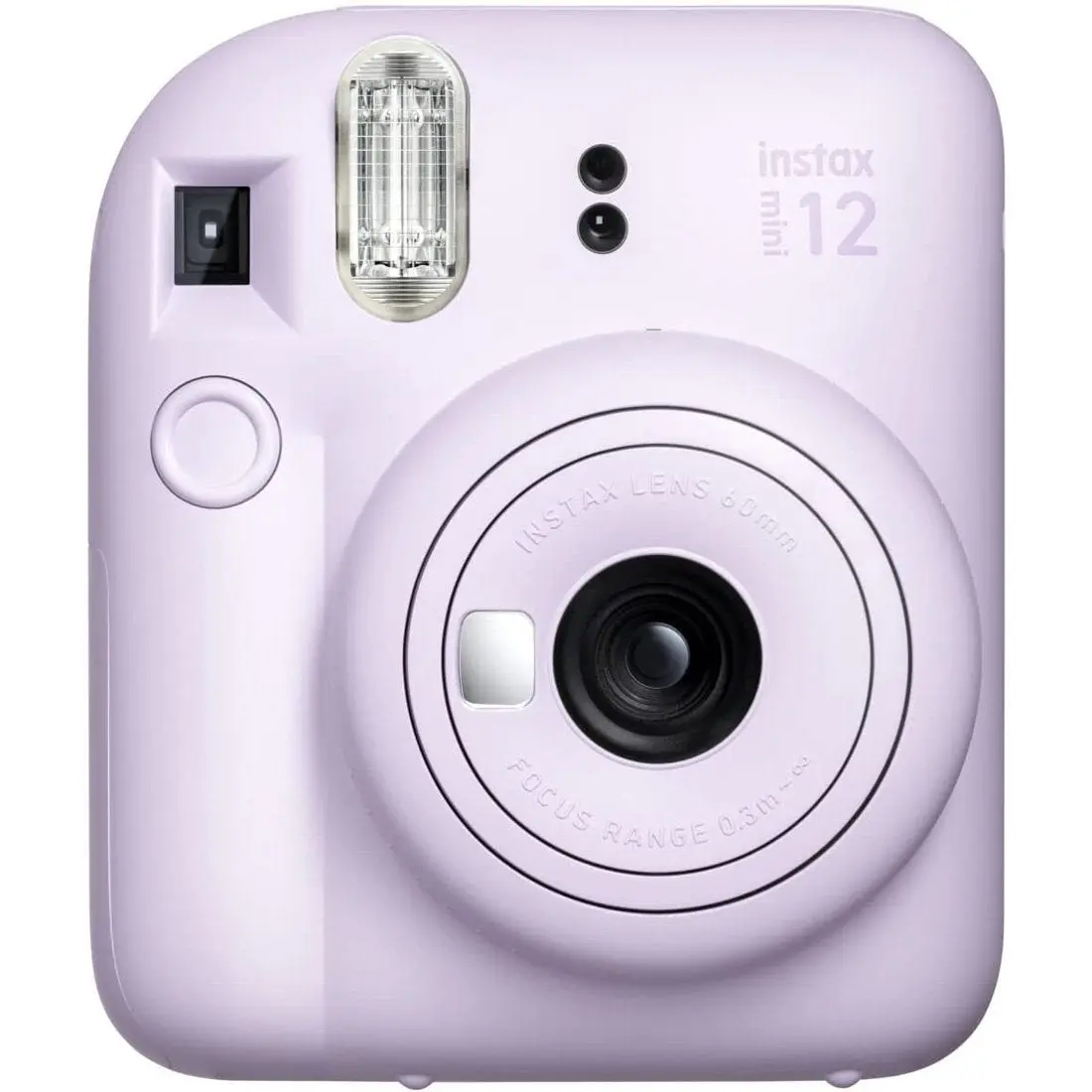 Fujifilm Instax Mini 12 Instant Print Camera - Lilac Purple (16806286) for Parties, Content Creators, with Automatic Auto-Exposure, Built-In Flash, Selfie Mirror, Alkaline Batteries Compatibility, Party
