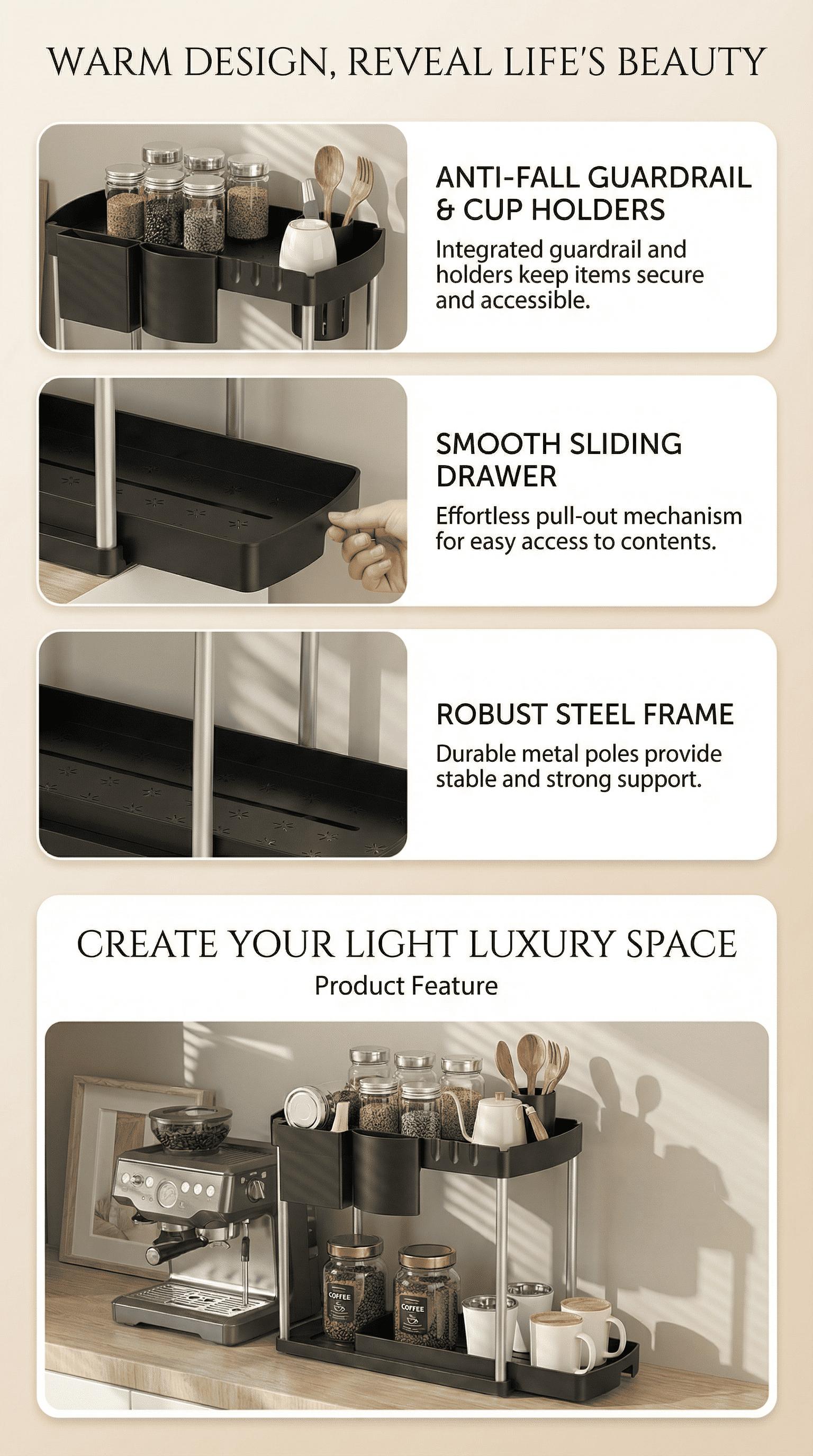 2026 Upgraded 2-Tier Metal Storage Rack – Heavy Duty Space-Saving Organizer with Reinforced Frame & High Load Capacity, Multi-Purpose Shelving Unit for Kitchen, Bathroom, Under Sink, Garage & Pantry Organization 2026 Upgraded 2-Tier Metal Storage Rack – Heavy Duty Space-Saving Organizer with Reinforced Frame & High Load Capacity, Multi-Purpose Shelving Unit for Kitchen, Bathroom, Under Sink, Garage & Pantry Organization