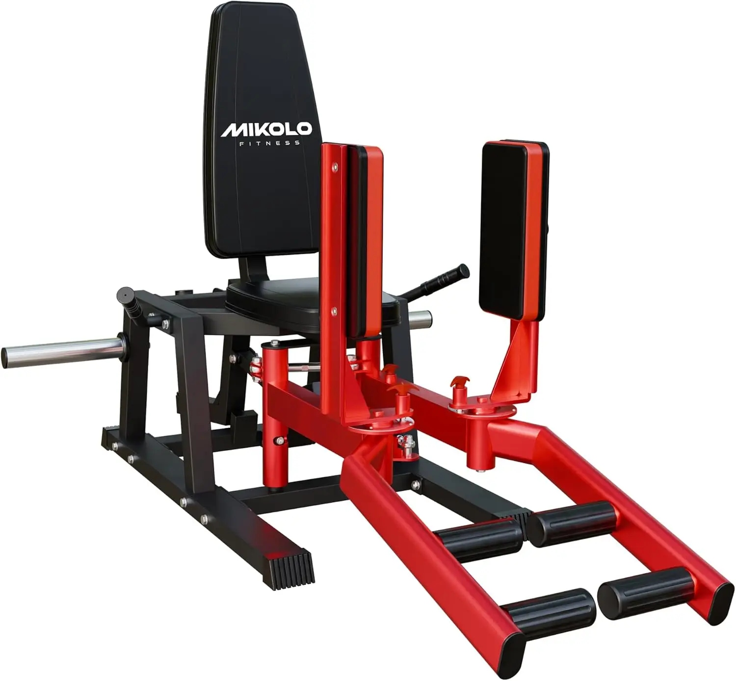 [2 packages shipping] Mikolo Hip Abductor Machine Plate-Loaded Inner & Outer Thigh Trainer with 6 Gear Levels for Glute & Thigh Muscle Strengthening Home Gym Equipment