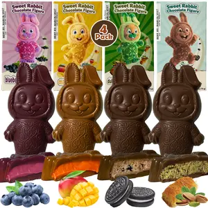 Dubai Chocolate Bars – Dubai Style - Cookies - Mango - Blueberry Flavors – 4x2.6oz