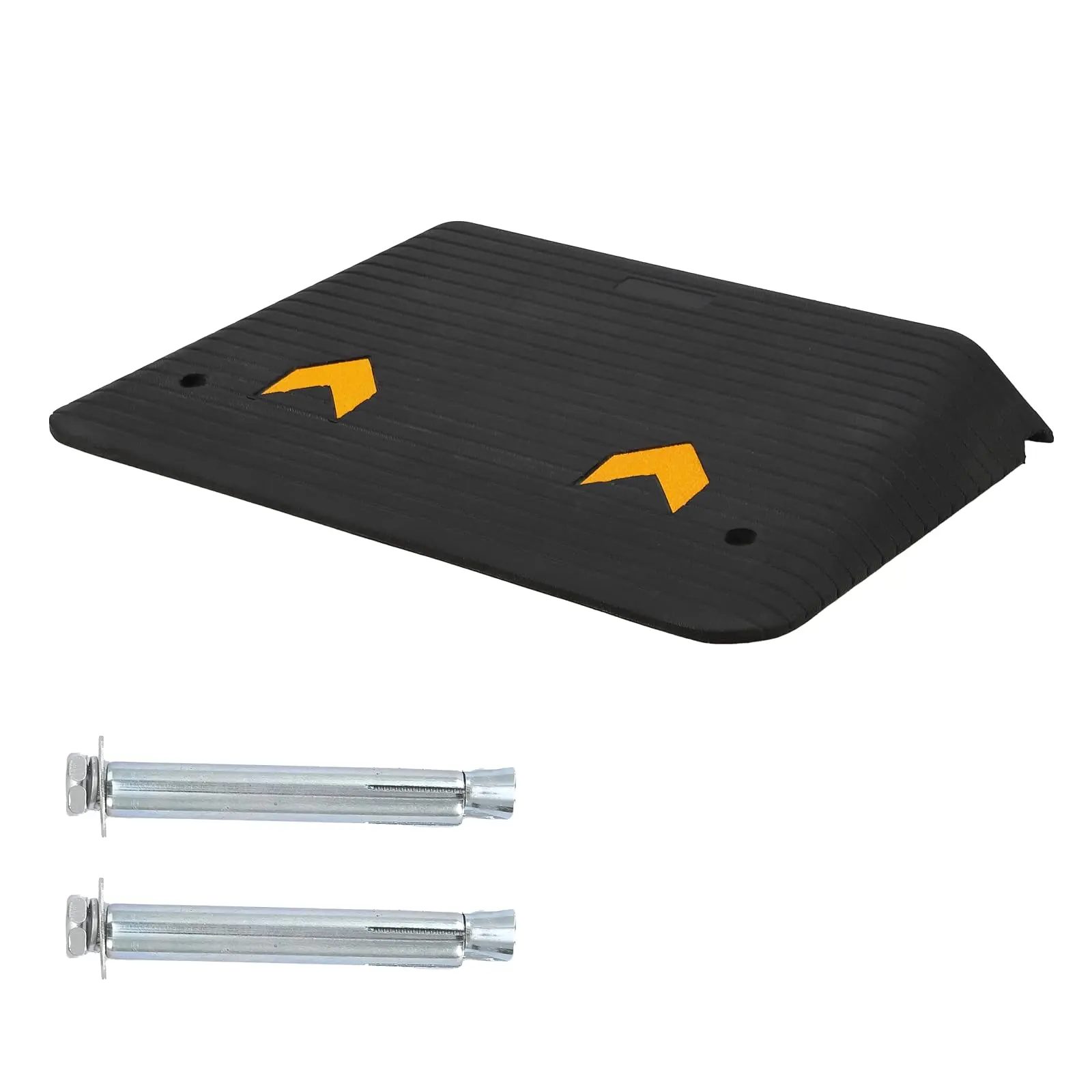 3'' Heavy Duty Rubber Threshold Ramp, 33,000 Lb Capacity, Portable Non Slip Wheelchair Ramps for Doorways/Stairs/Curb, Weather Resistant for Outdoor Use