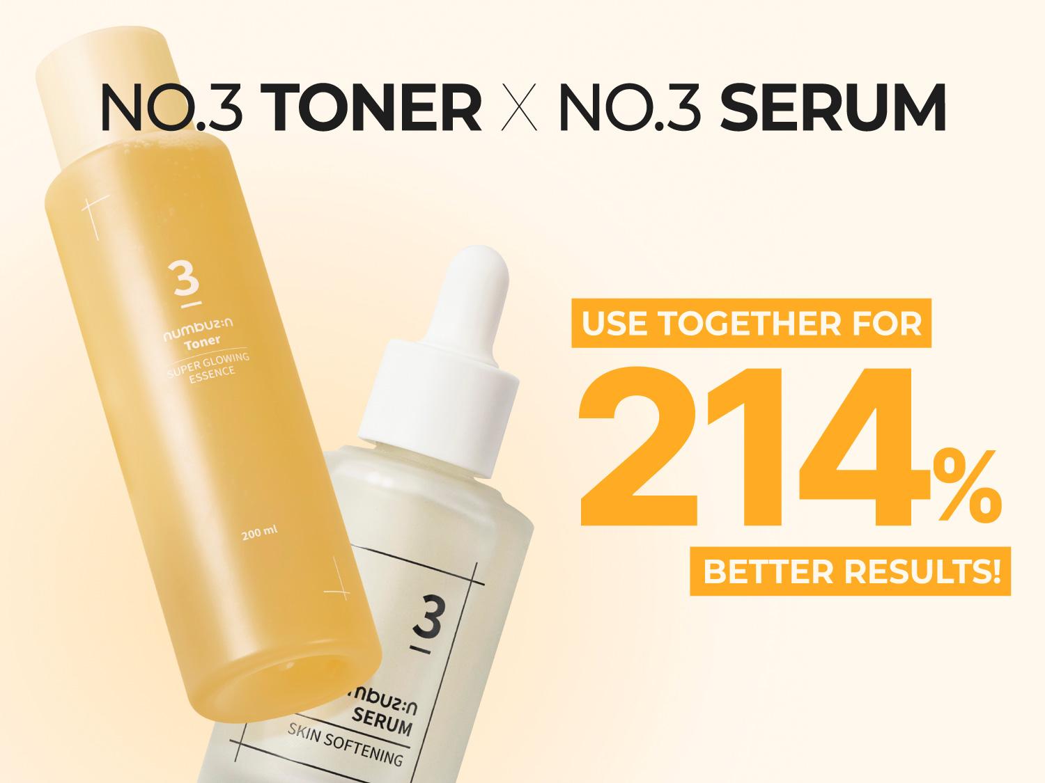 [numbuzin official shop] No.3 Toner | Super Glowing Essence Toner | 6.76 fl. oz.