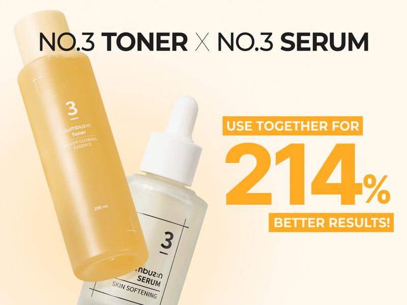 [numbuzin official shop] No.3 Toner | Super Glowing Essence Toner | 6.76 fl. oz.