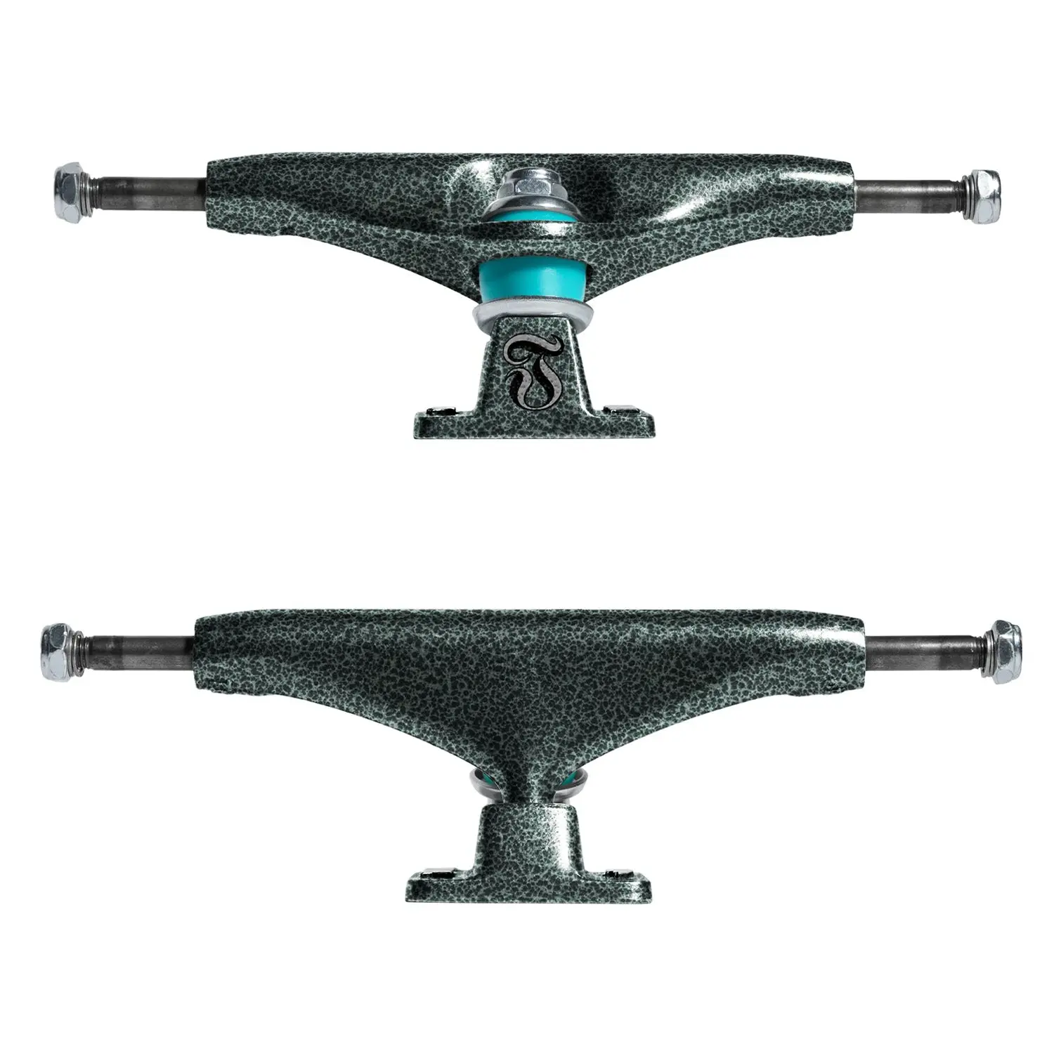 Paire De Trucks IExtreme Teal Pour Skateboard – 5,0 Pouces De Large, Bleu Sarcelle, Neuf Sous Scellé