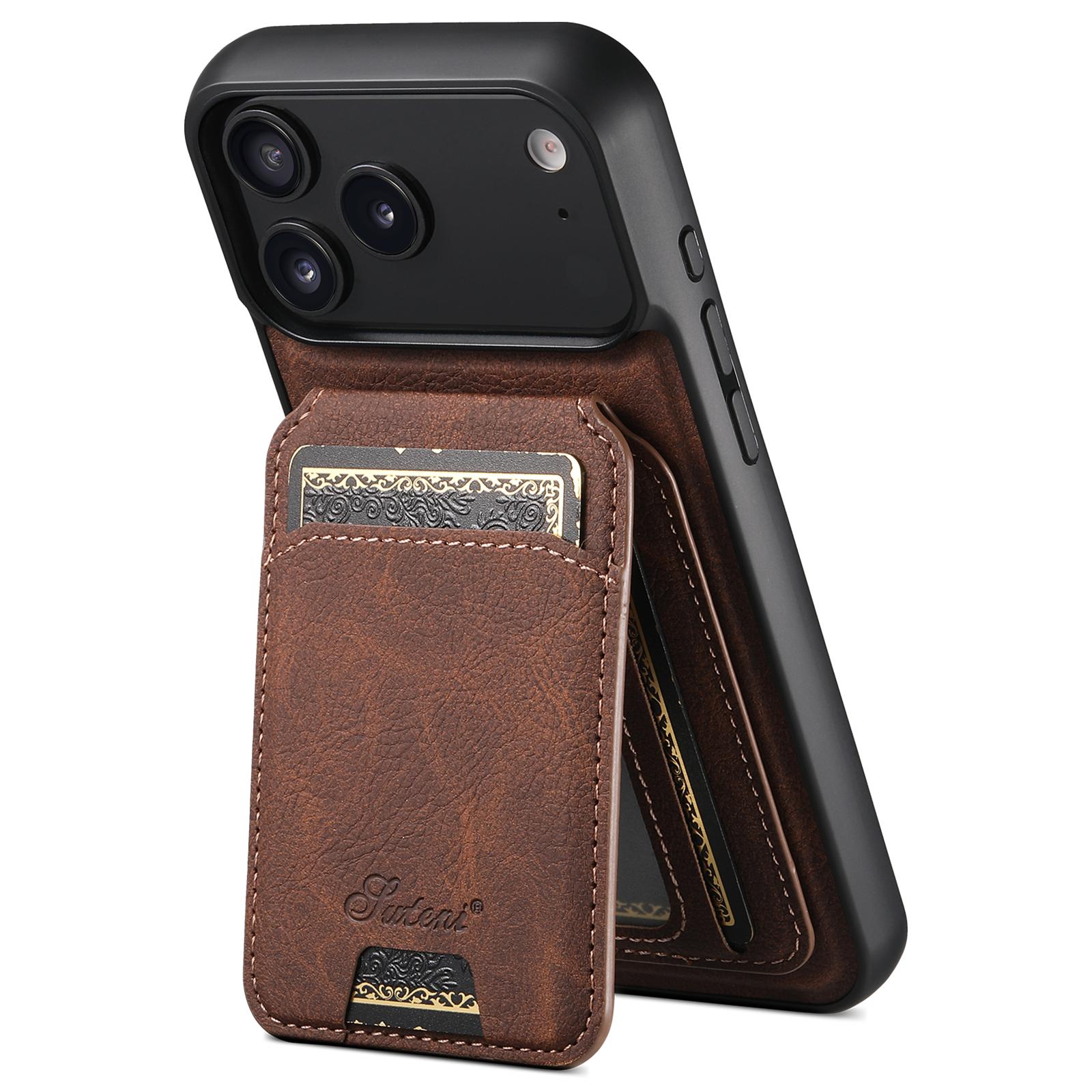 Wallet Case for iPhone 17 Pro Max 17 Air 16 15 14 13 Pro Max with RFID Blocking Card Holder, compatible with MagSafe Magnetic Leather Case for Women Men, Flip Kickstand Shockproof Phone Cases