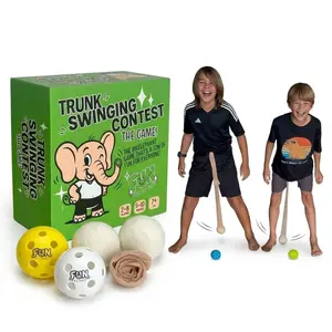 Trunk Swinging Contest by FUN Delivery – 2-Player Hip Swing Relay Party Game | Indoor & Outdoor Family or Office Party Game | Funny White Elephant Gift