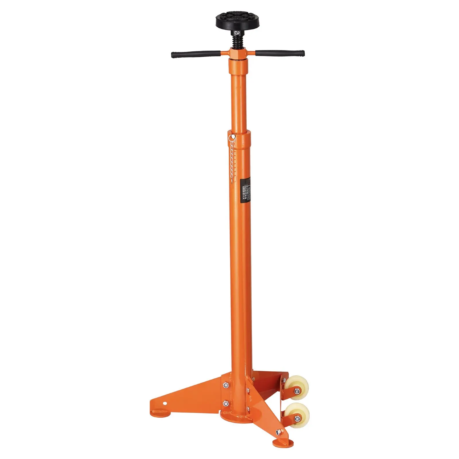 3/4 Ton High-Strength Under-Hoist Support Jack Stand, Dual Wheels for Easy Maneuvering Under Lifts