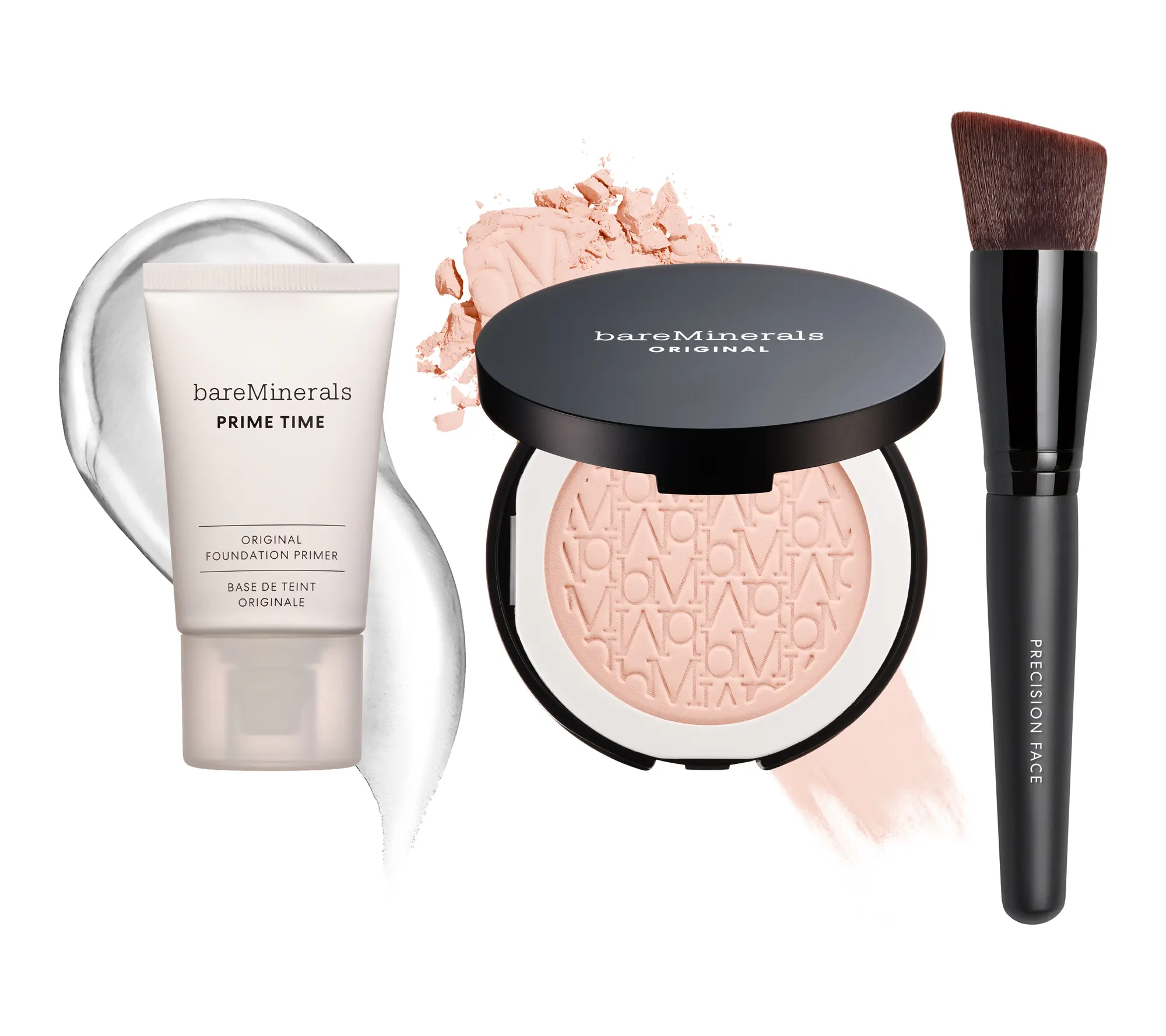 bareMinerals Original Pressed Powder Foundation Primer & Brush