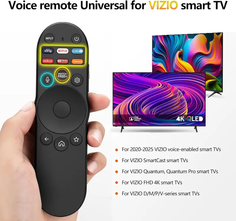 Voice Remote Control for Vizio-Smart-TV-Remote-Replacement XRT270 for Vizio FHD 4K Quantum D/P/M/V-Series Smart TV,infrared remote control XRT136 XRT140 Smart TV Voice Remote Control for Vizio-Smart-TV-Remote-Replacement XRT270 for Vizio FHD 4K Quantum D/P/M/V-Series Smart TV,infrared remote control XRT136 XRT140 Smart TV