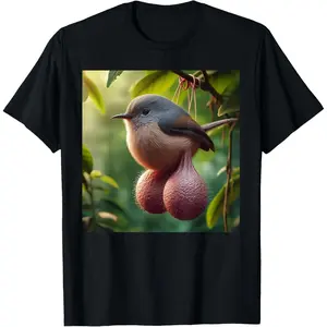Balls Bird Meme TikTok Shop Deals Funny Graphic Tee 100% Cotton Casual Streetwear T-Shirt