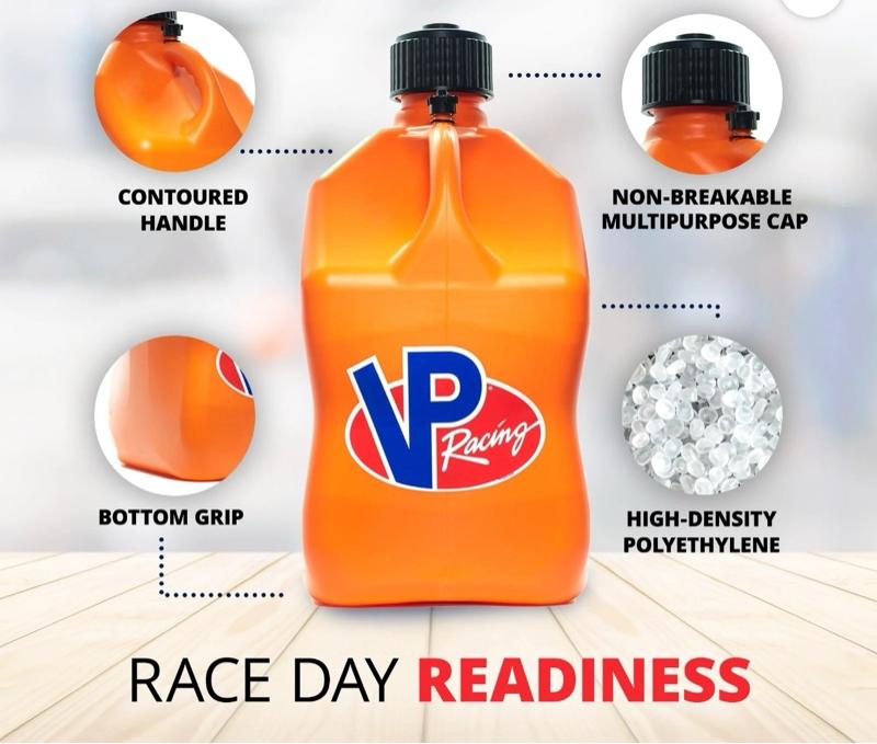 VP Racing 5.5 Gallon Plastic Utility Jug – Heavy-Duty Motorsport Fuel Container | Durable, Leak-Proof & Ergonomic | USA Made | Optional Tera Transfer Pump Add-On | Quick-Flow Spout | Automotive Vehicle Maintenance Tools