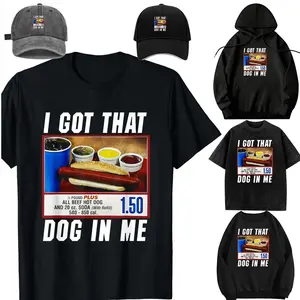 I Got That Dog In Me - Hot Dog T-Shirt，Casual Sleeve Crew Neck T-shirt, Fashion  Top for Daily Wear，Sweatshirt, Hoodie，Unisex，For children，Family set. Gift. pleasantly surprised
