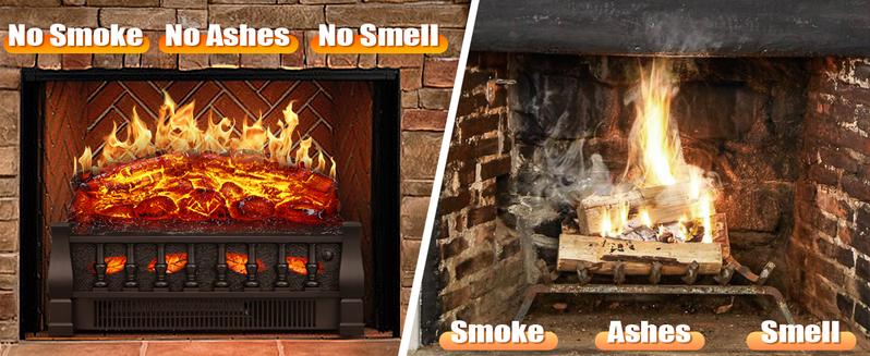 Electric Fireplace 3D-Log Heater 21 Inch Remote Control Realistic Flame Effect Ember Bed, Leaves Pattern, Overheated Protection,Adjustable Brightness&Speed, Indoor Use(750W/1500W) rechargeable handwarmer Electric Fireplace 3D-Log Heater 21 Inch Remote Control Realistic Flame Effect Ember Bed, Leaves Pattern, Overheated Protection,Adjustable Brightness&Speed, Indoor Use(750W/1500W) rechargeable handwarmer