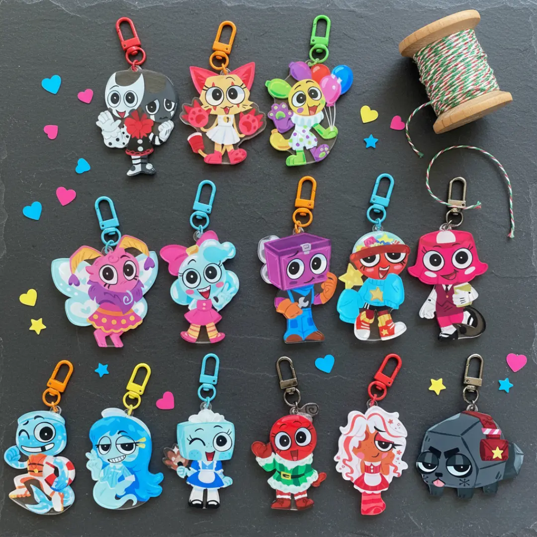 Dandy’s World Acrylic Keychain Roblox Razzle & Dazzle - TikTok Shop