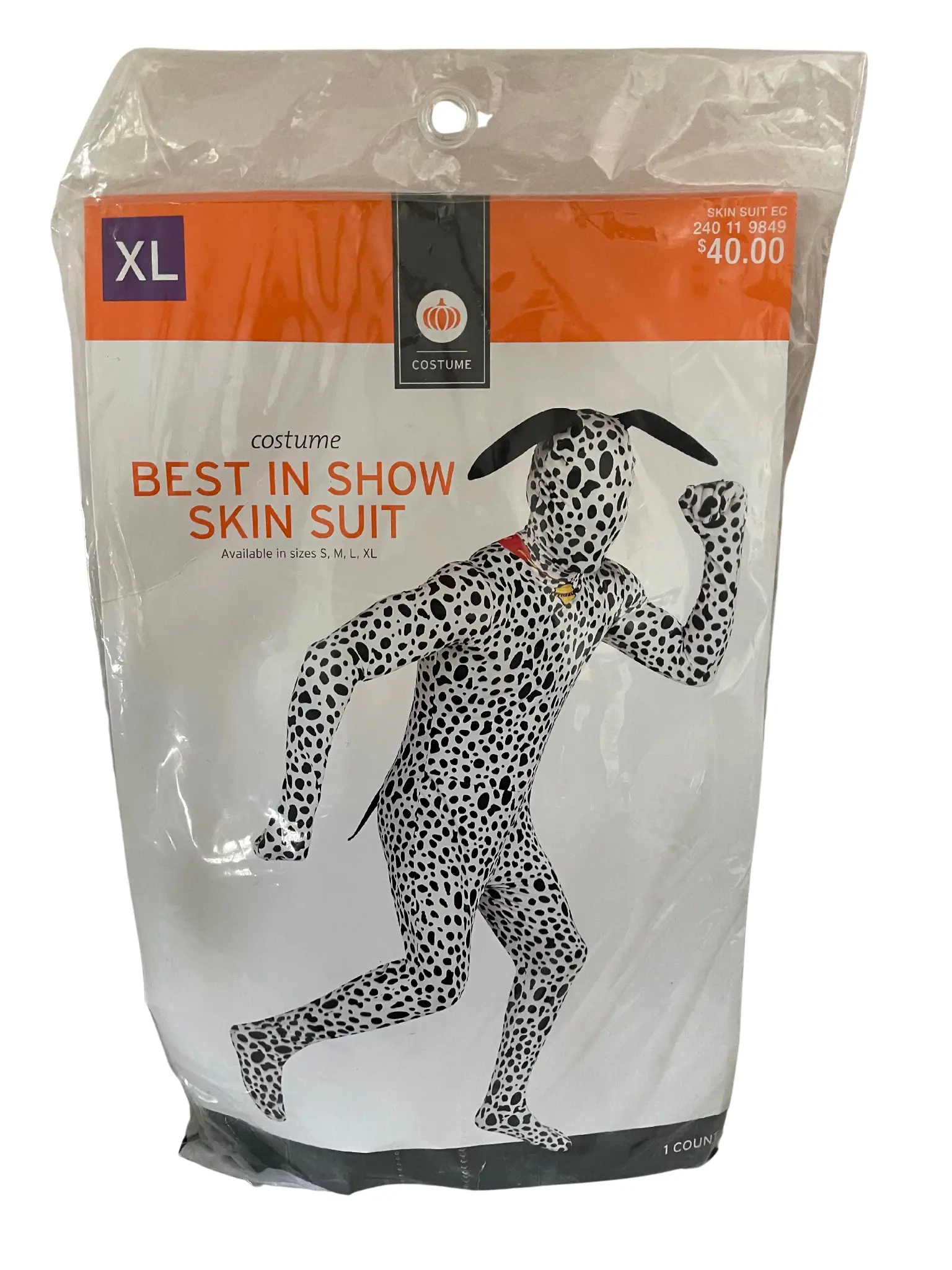 Best in Show Dalmatian Skin Suit Men’s XL Halloween Costume