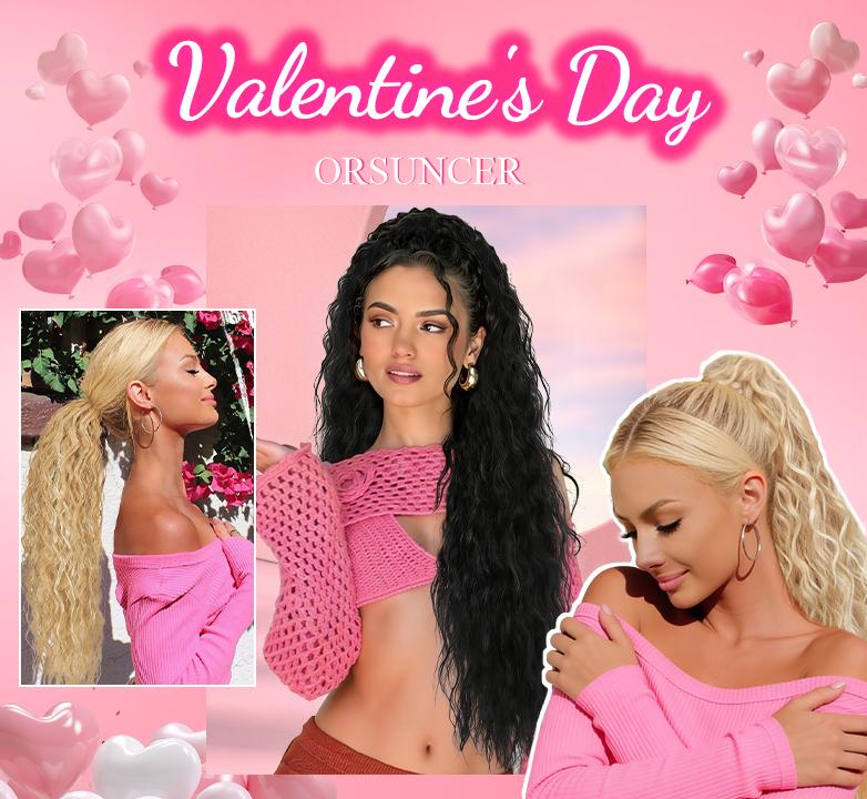 ORSUNCER Hair Extension Claw Ponytail Long Wavy Ponytail Extension Black Brown 30 Inch Curly Clip Ponytail in Hair Extensions For Women Fluffy Natural Looking Synthetic Hairpiece for Daily Use Easy To Go