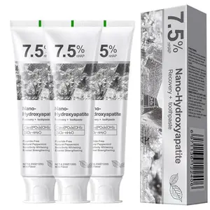 3Pack-7.5% Hydroxyapatite Toothpaste – Strengthens Enamel, Protects Gums & Freshens Breath – Fluoride-Free, Ideal for Sensitive Teeth, 120g