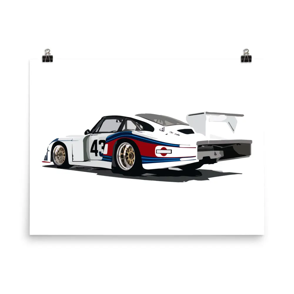 1978 935/78 Moby Dick Race Car Poster