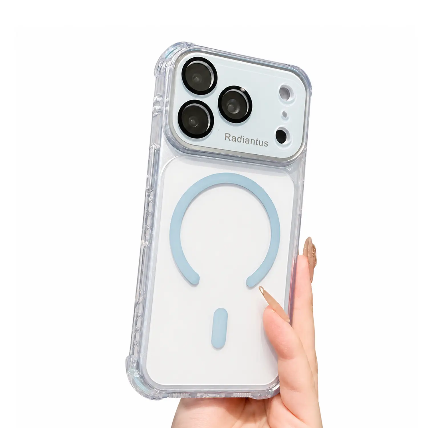 MagSafe Crystal Clear Tempered Glass iPhone Case for iPhone 17/16/15/14/13/12/11 Pro Pro Max Plus, Anti-Yellow, Shockproof, Ultra Slim, Drop-Proof Cover for Men & Women