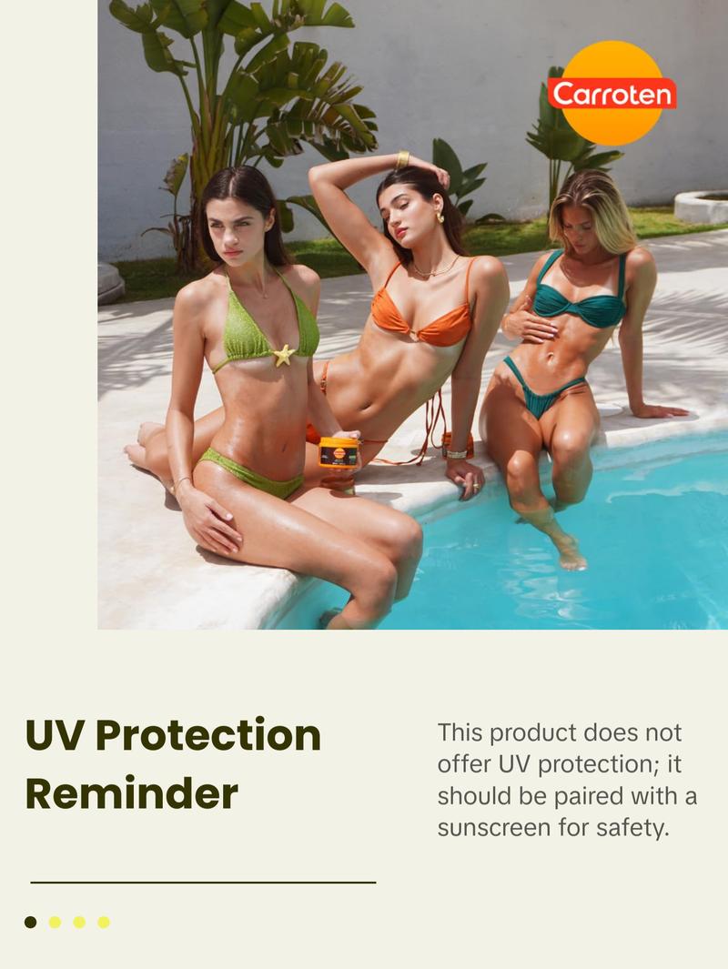 Carroten Intensive Tanning Gel | Browning Tan Accelerator | Non-Greasy, Water-Resistant with Carrot and Coconut Oil | Vitamin A & E For Moisture & Hydration | Made in Greece | 5 Fl Oz