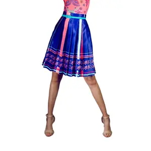 Mexican Fashion Pleated Skirt - Nayibi Mexico Aztec Skirt