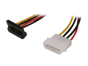 StarTech.com SATAPOWADAPR 6 in. 4 Pin Molex to Right Angle SATA Power Cable Adapter
