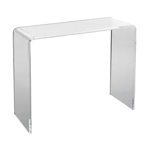 VEVOR Acrylic Console Table,  , Clear Acrylic End Table, Transparent Acrylic Side Table 37.95x15x29.13 inch, for Foyer, Living Room, Dining Room