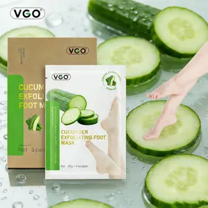 VGO Cucumber Exfoliating Foot Mask Moisturize Exfoliate Soften feet Nail Moisturizer-A
