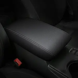 Black Leather Armrest Covers for 2016-2023 Nissan Maxima Anti-Scratch Wear-Resistant Center Console Protector Car Interior Accessory