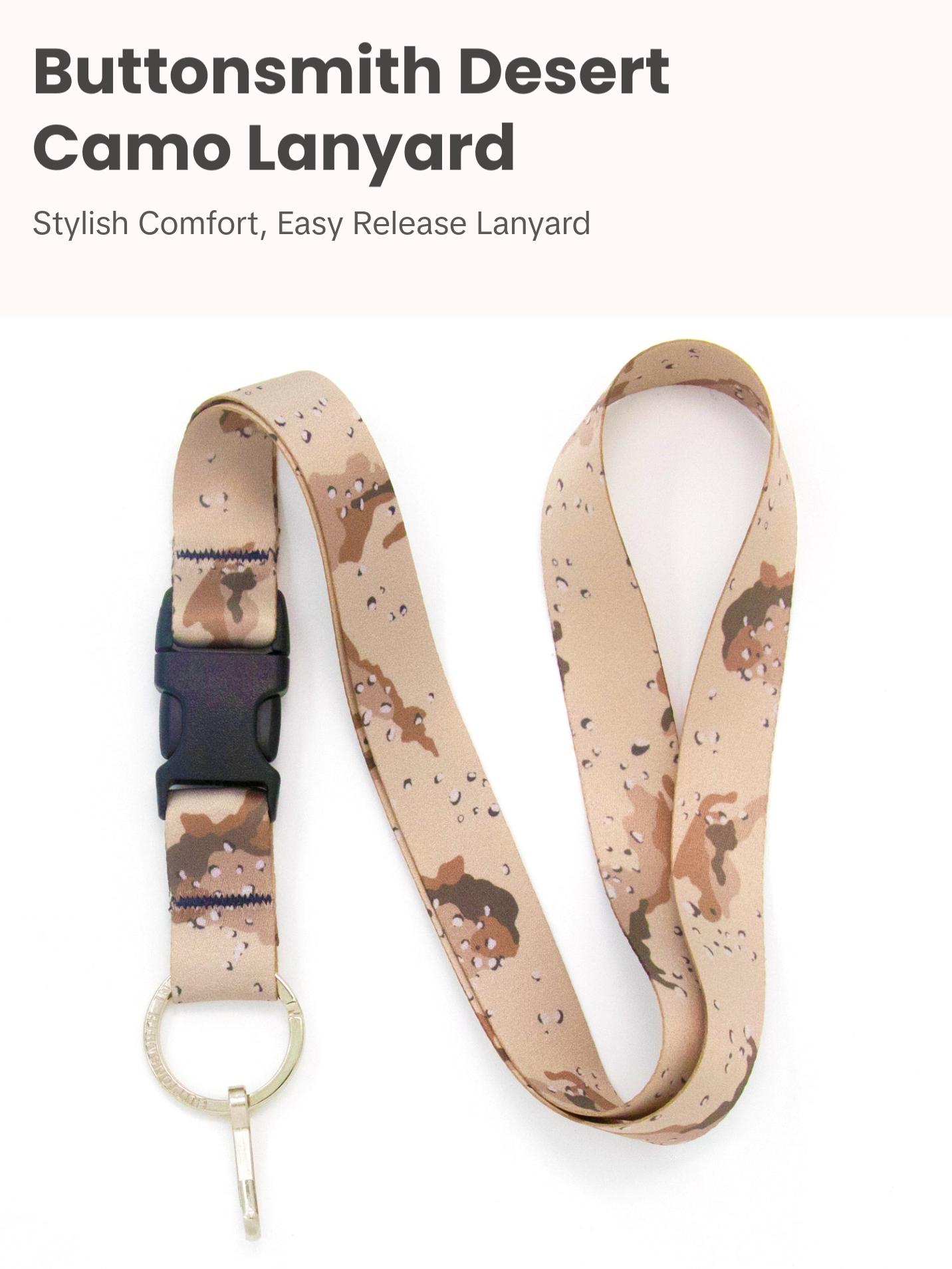 Buttonsmith Desert Camo Lanyard - Made in USA