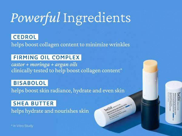 belif Moisturizing Eye Bomb Stick Eyecream Firms and Reduces Fine Lines & Wrinkles | Radiant Eyes | with Shea Butter & Firming Oil Complex for Hydration & Elasticity | K-Beauty