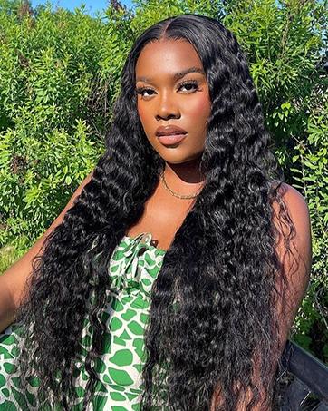 【26“ Only $135】Mamushow 7x6 Glueless Water Wave Wigs 200% Density Human Hair With Drawstring Curly Wave Wigs Closure Wigs Pre Plucked Pre Cut Pre Bleached Wear and Go Wigs Outdoorfun Party Vacation Wigs