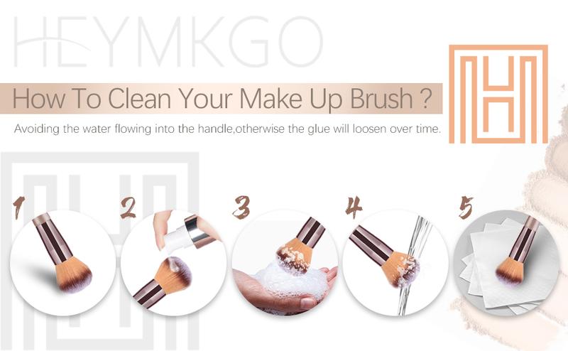 HEYMKGO 15PCS Champagne Gold Makeup Brush Set - Pro Foundation/Blending/Eye Brushes | Blush & Concealer Tools with Bag | TikTok Viral Must-Have Two-in-One Portable Shade and Blend Makeup Brush Multifunctional vintage makeup brush Natural Look all-day meta