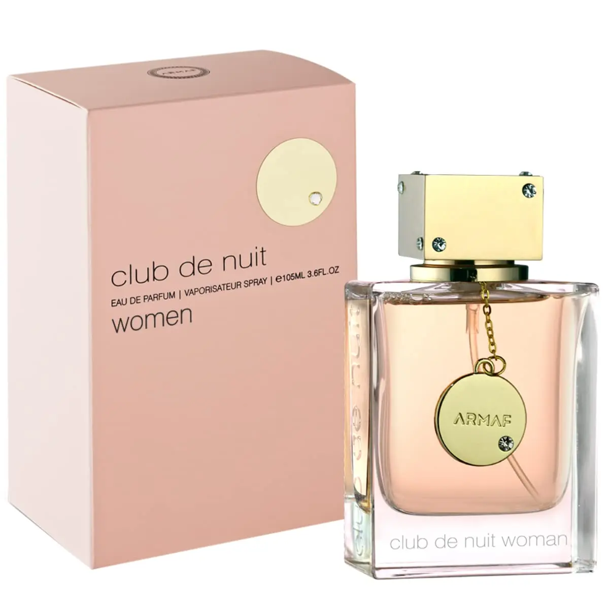 Armaf Club De Nuit Eau de Parfum for Women, Citrus, Rose & Vanilla Scent, Long Lasting Perfume Spray, 3.6 oz, Perfumes For Women, Long Lasting Perfumes