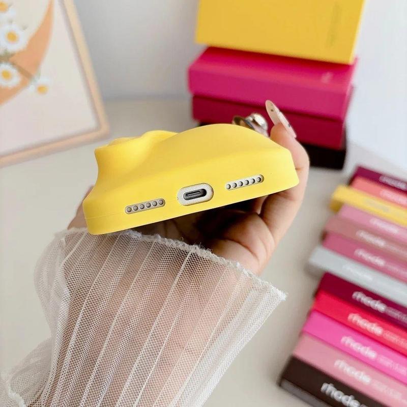 RHODE Minimalist Silicone iPhone Case with Lip Treatment Holder 11 12 13 14 15 16 17 ProMax